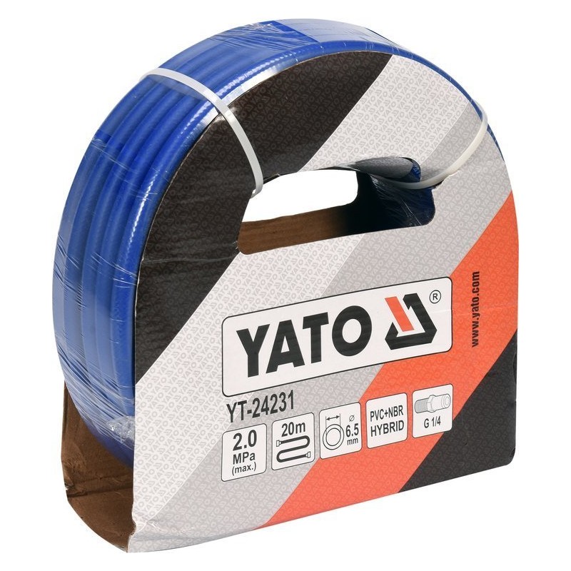Furtun pneumatic 6.5 mm x 20 m  prindere 1/4" Yato