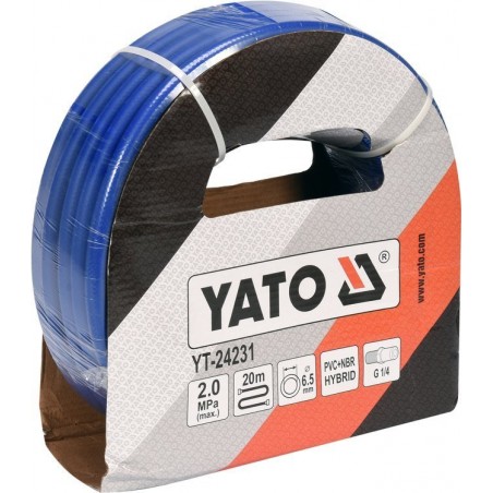 Furtun pneumatic 6.5 mm x 20 m  prindere 1/4" Yato