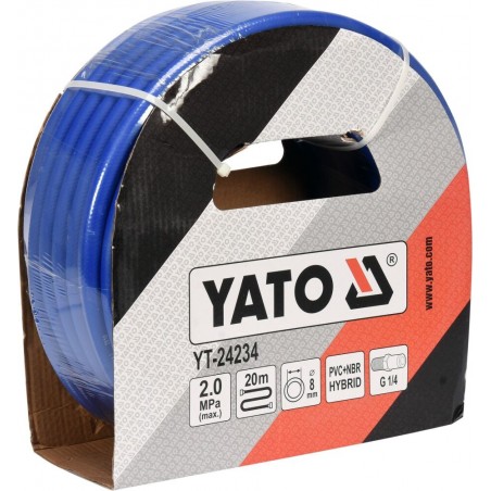 Furtun pneumatic 8 mm x 20 m prindere 1/4" Yato
