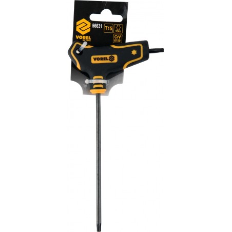 56631 VOREL Cheie torx T15 cu maner T
