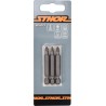 65475 STHOR Set 3 biti pozidrive PZ1, hexagonala 1/4", lungime 50 mm