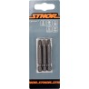 65477 STHOR Set 3 biti pozidrive PZ3, hexagonala 1/4", lungime 50 mm