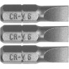 65482 STHOR Set 3 biti profil lat SL6, hexagonala 1/4", lungime 25 mm