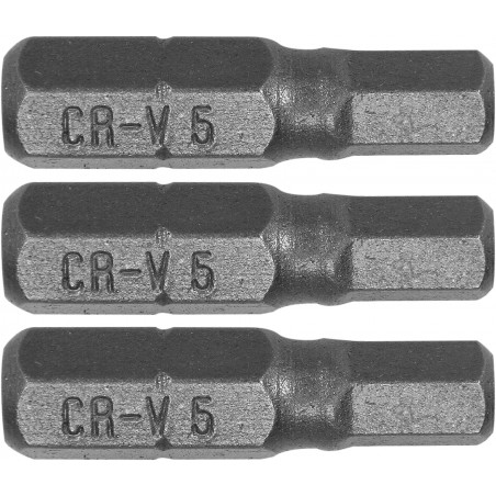 65503 STHOR Set 3 biti profil hexagonal 5x25 mm, hexagonala 1/4"
