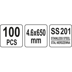 Coliere metalice reglabile din otel 4.6 x 650 mm Yato YT-70570