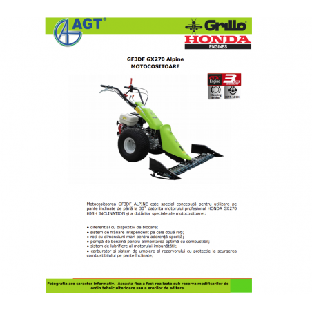 PFASGF3DFGX2798 Motocositor GF3DF cu motor HONDA GX270 9CP 147SP