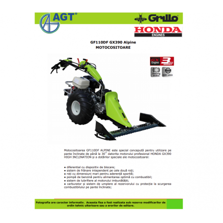 PFASGF11A3944SF GRILLO Motocositor motor HONDA GX390 13CP 144SF Alpine