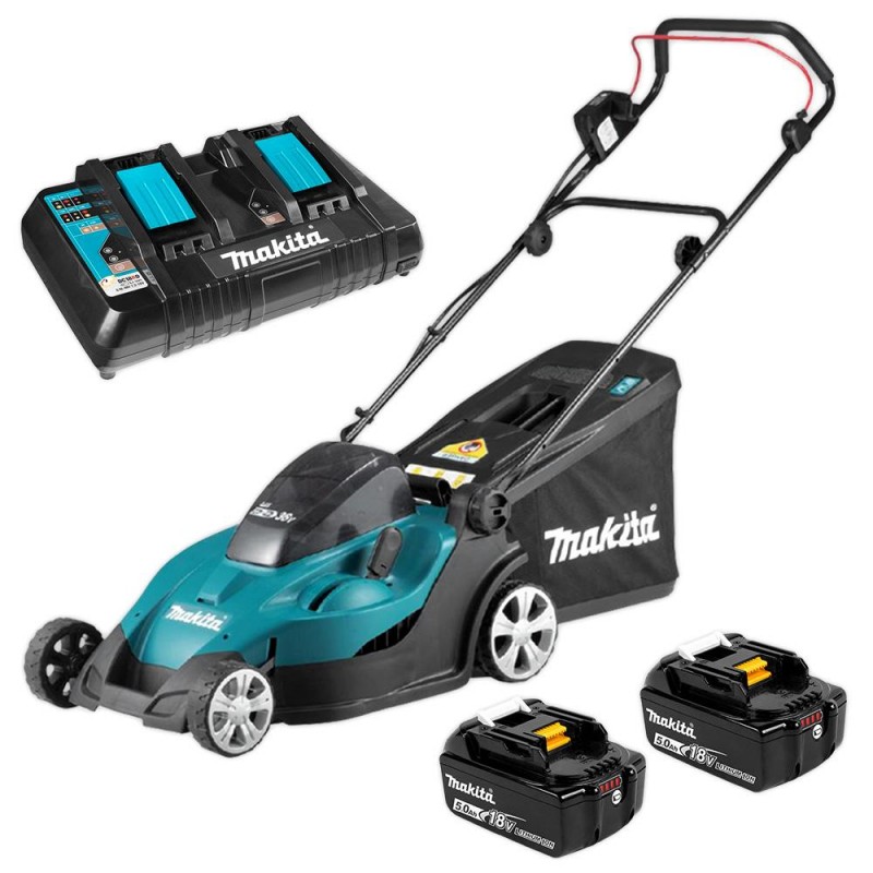 MAKITA DLM432PT2 Masina tuns gazon 43cm 2 acum 18V 5Ah si incarcator