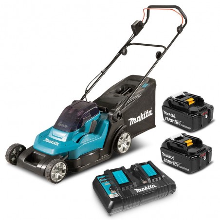 MAKITA DLM432PT2 Masina tuns gazon 43cm 2 acum 18V 5Ah si incarcator