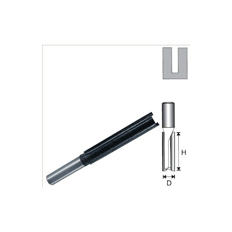 07F031C DEDRA Freza lunga dreapta 10 mm pentru frezat lemn Dedra