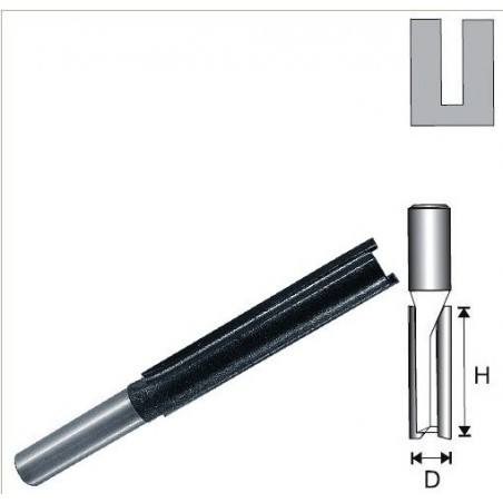 07F031C DEDRA Freza lunga dreapta 10 mm pentru frezat lemn Dedra