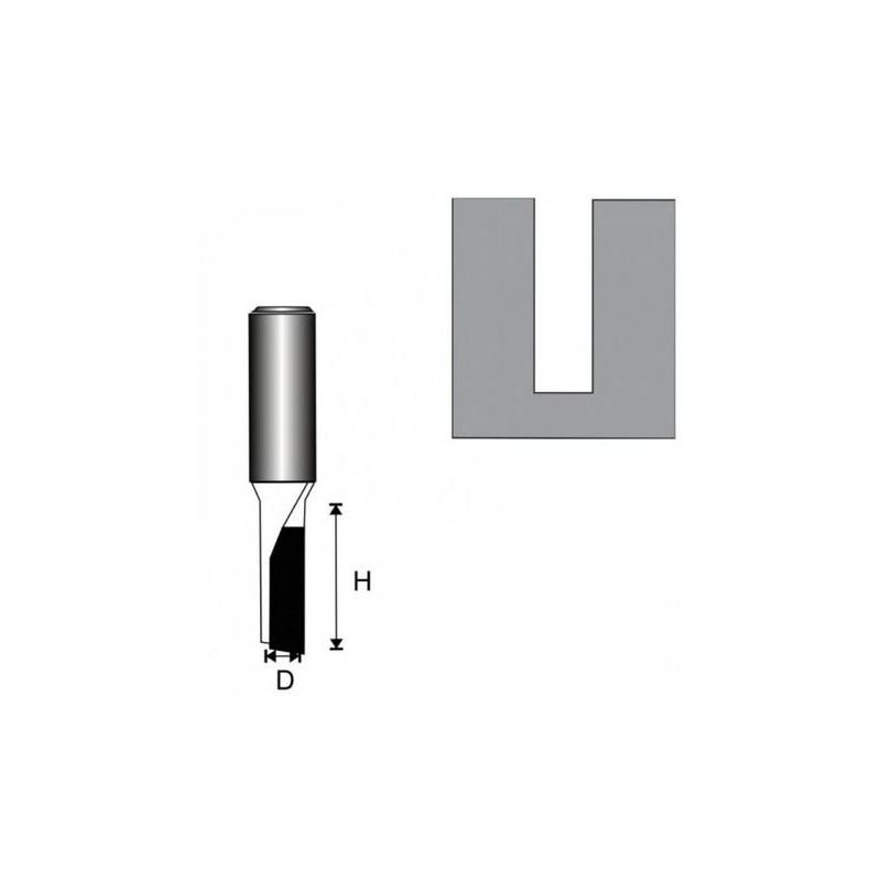 Freza dreapta cu rulment 12,7 mm pentru frezat lemn Dedra