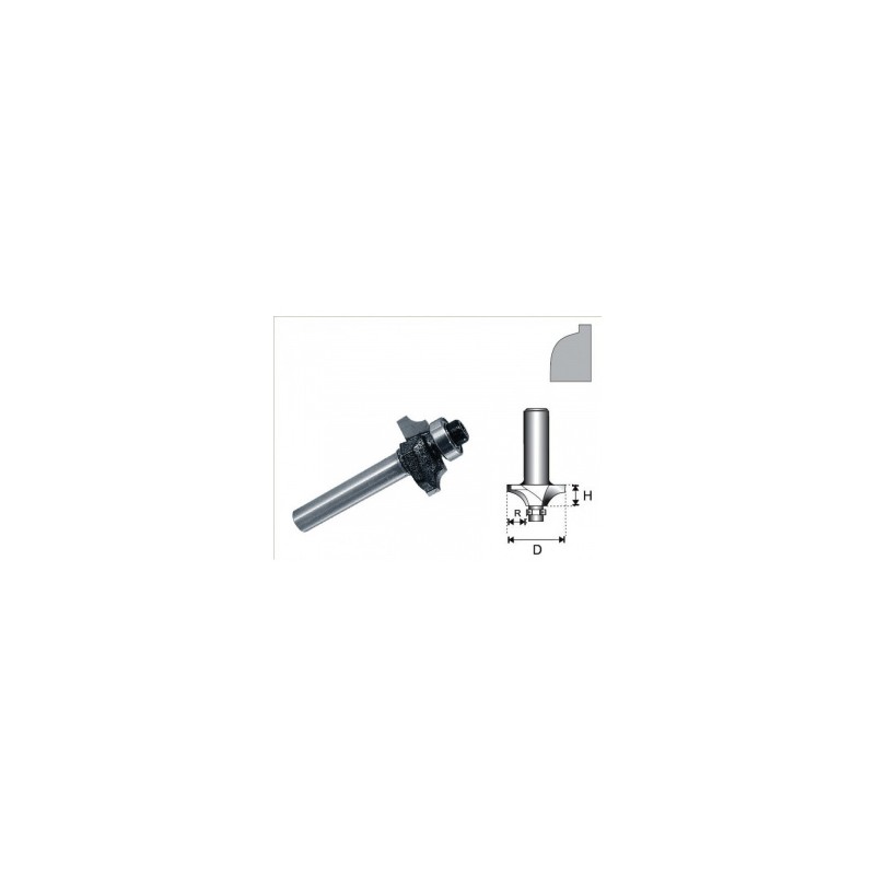 Freza pentru profil cu rulment 22,5 mm pentru frezat lemn Dedra