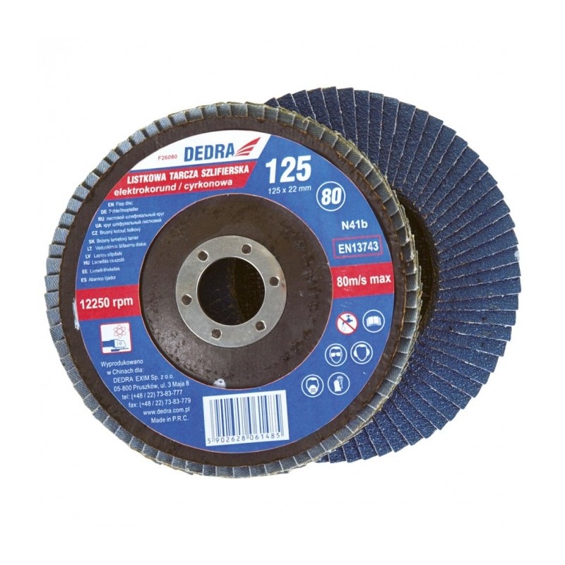 Disc de slefuit metal granulatie abraziva 60 Dedra F26060