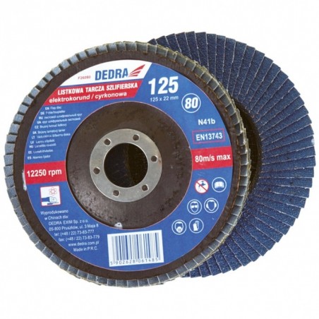 Disc de slefuit metal granulatie abraziva 60 Dedra F26060