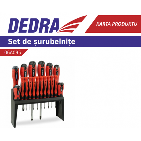 Set format din 18 Surubelnite Dedra