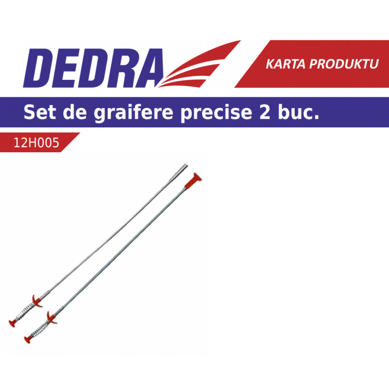 Dedra 12H005 Set 2 buc recuperator flexibil cu gheare-magnet 910 mm