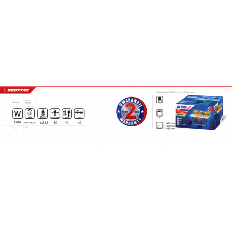 DED7742 DEDRA Masina de frezat pentru lemn 1500 W