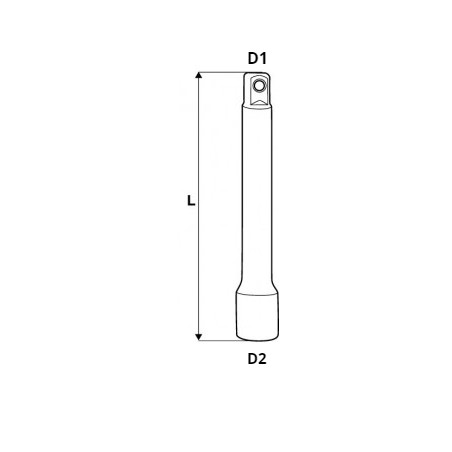 330017 Prelungitor prindere patrat 1/2" lungime 125 mm TOPMASTER