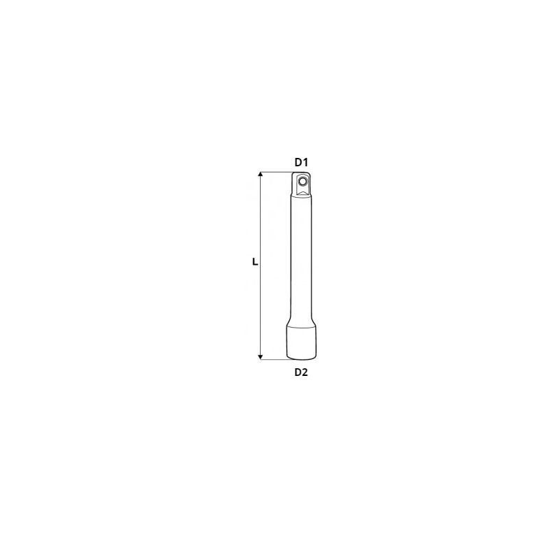 330373 Prelungitor prindere patrat 3/8" si lungime 75mm TOPMASTER