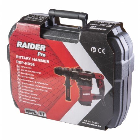 012202 RAIDER Ciocan rotopercutor 1600 W SDS plus 6J RDP-HD56 012202 RAIDER Ciocan rotopercutor 1600 W SDS plus 6J RDP-HD56