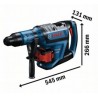 0611913120 BOSCH GBH 18V-45 C Ciocan Rotopercutor sds max Li-Ion 18V