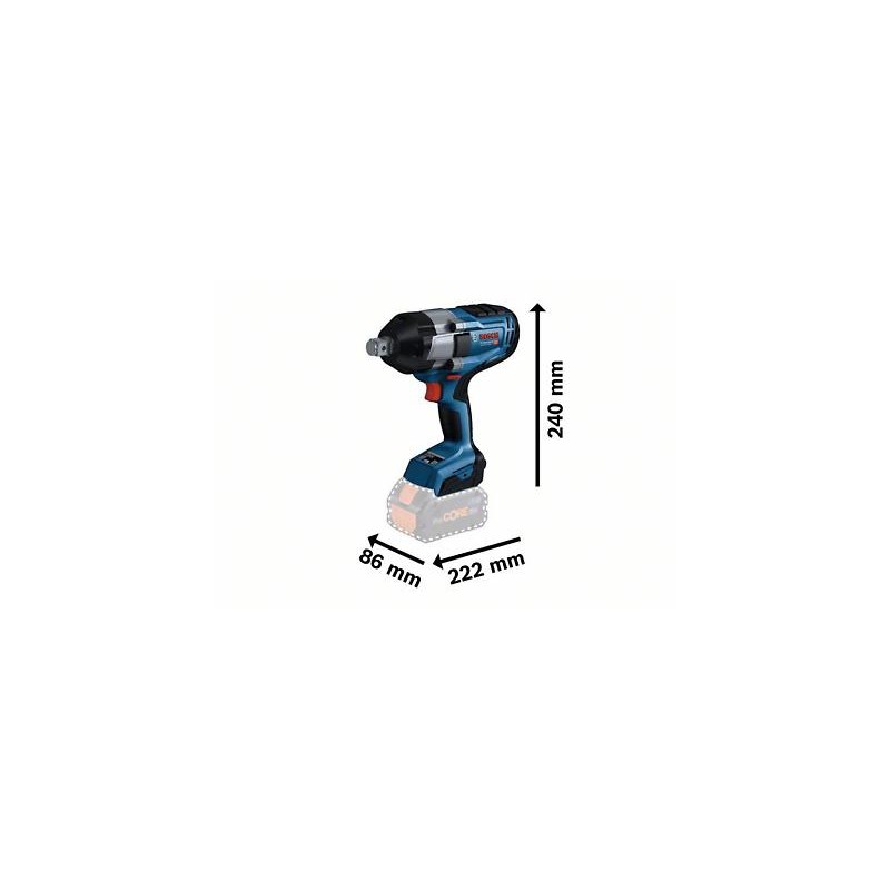 06019J8522 BOSCH GDS 18V-1050H Masina insurubat cu impact Li-Ion 18V