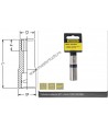 Cheie tubulara adanca hexagonala  15mm prindere 3/8 TOPMASTER 330121