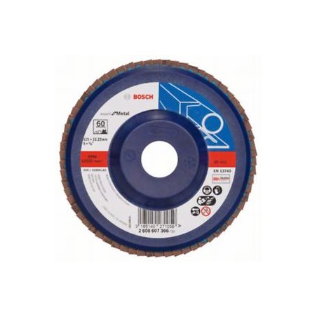 2608607366 BOSCH Disc de slefuire evantai X551 125mm pentru metal