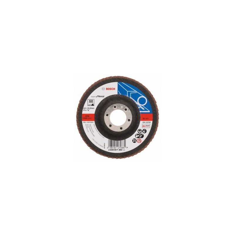 2608607350 BOSCH Disc de slefuire evantai X551, 115mm pentru metal
