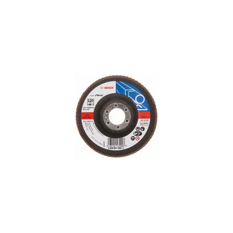 2608607352 BOSCH Disc de slefuire evantai X551, 115mm pentru metal