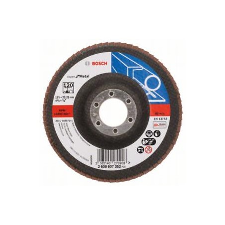 2608607352 BOSCH Disc de slefuire evantai X551, 115mm pentru metal