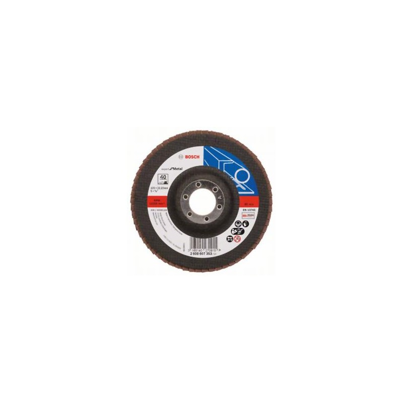 2608607353 BOSCH Disc de slefuire evantai X551, 125mm pentru metal