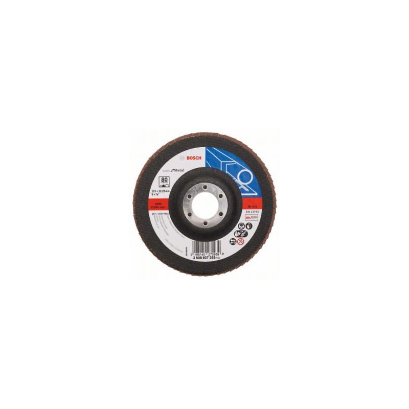 2608607355 BOSCH Disc de slefuire evantai X551, 125mm pentru metal