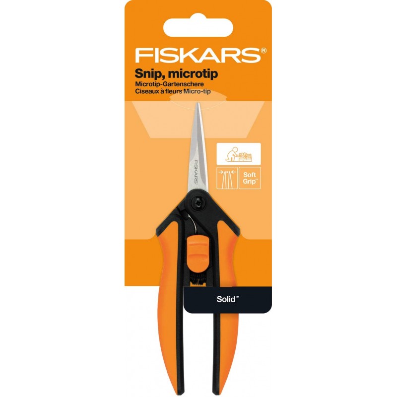 1051600 FISKARS Foarfeca de gradina cu varf micro Solid SP13