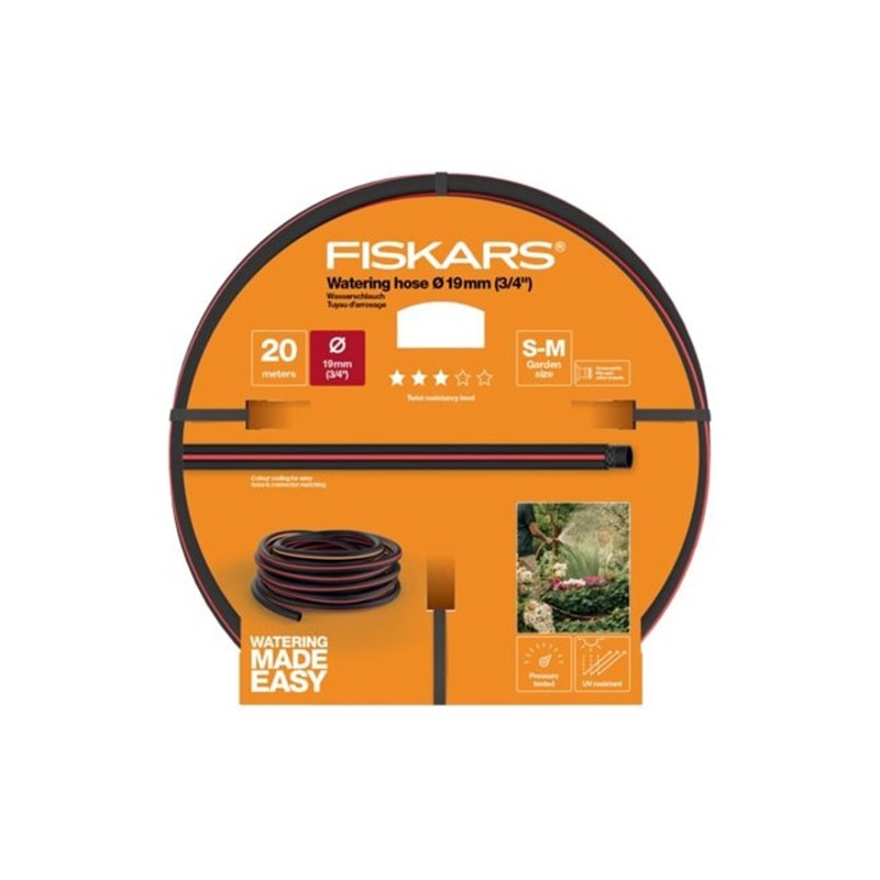 1027109 FISKARS Furtun de gradina Q3, lungime 20 m, diametru 19 mm