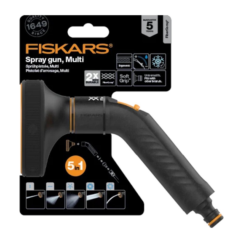 1054783 FISKARS Pistol pentru stropit FiberComp cu 5 jeturi