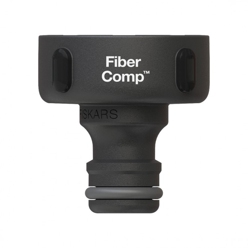 1027055 FISKARS Adaptor robinet FiberComp, filet exterior de 1"