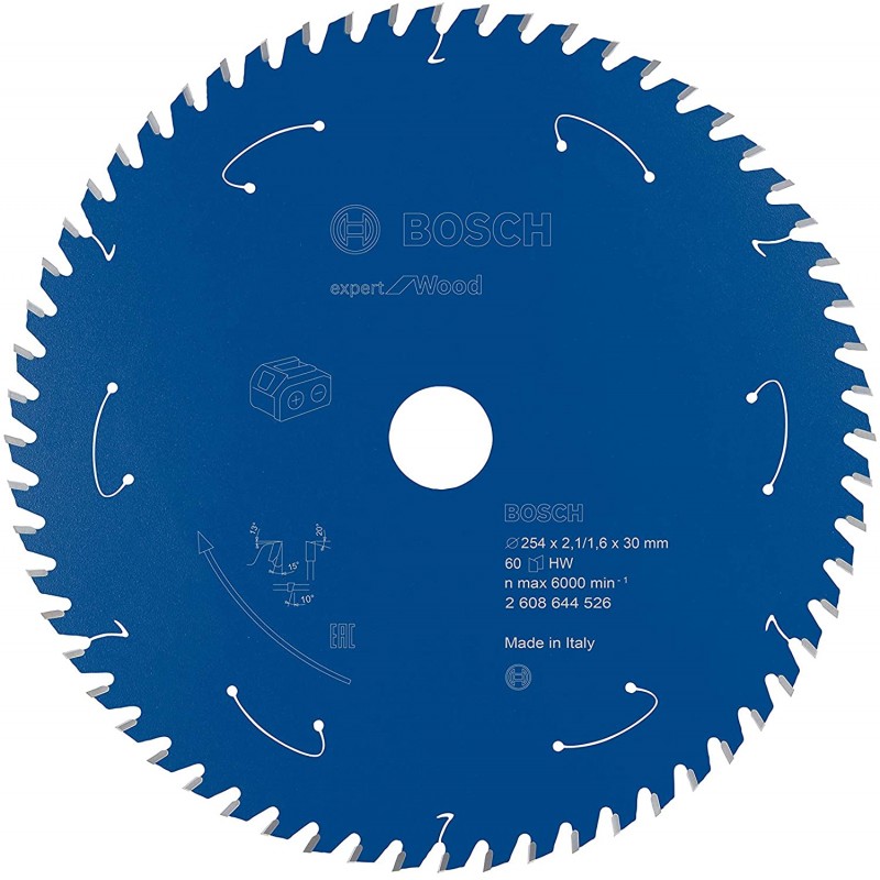 2608902177 Bosch Panza fierastrau circular EX WO H 254X30mm 60 dinti