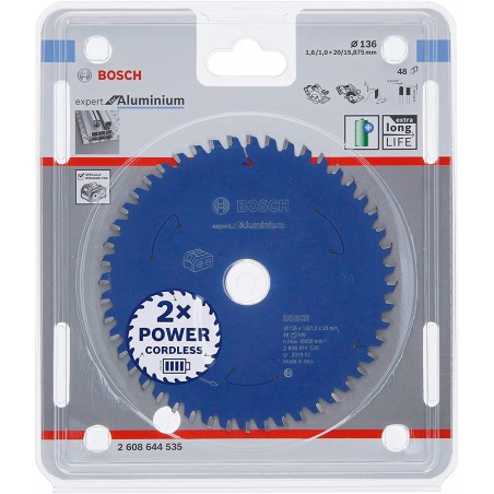 2608644535 Bosch Panza fierastrau circular EX AL H 136X20mm 48 dinti