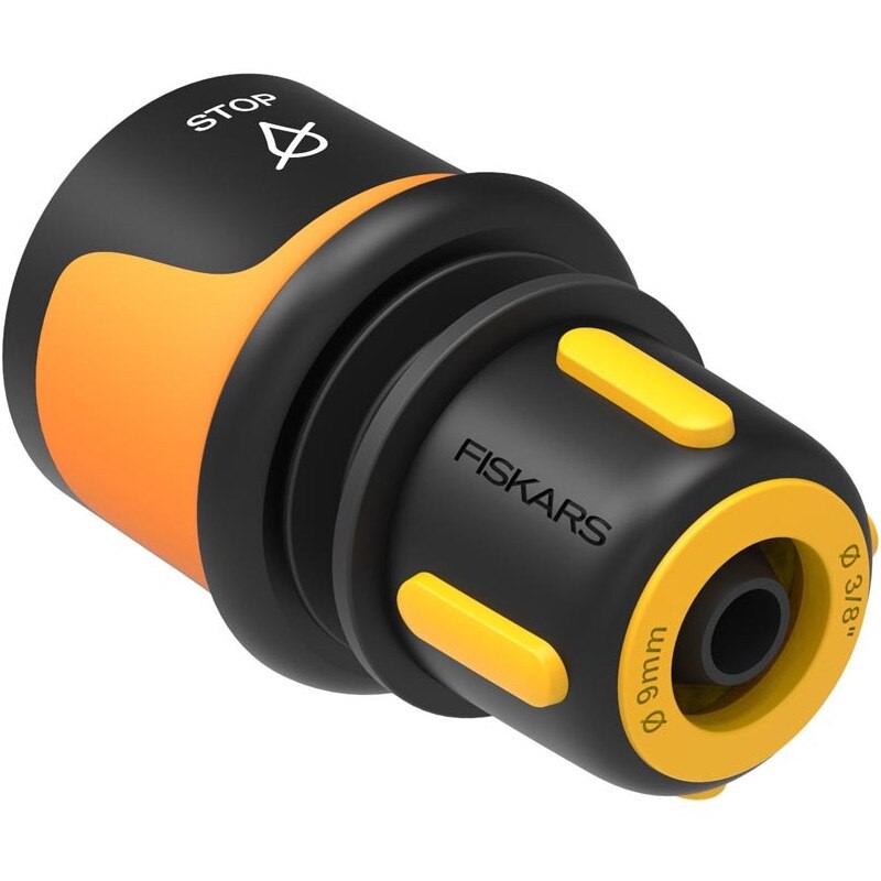 1027078 FISKARS Conector furtun AquaSTOP 9 mm (3/8")