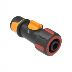 1027087 FISKARS Conector furtun cu robinet incorporat On/Off 19mm