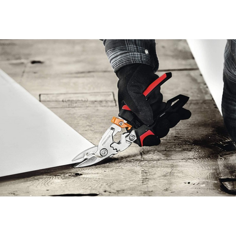 1027209 FISKARS Foarfeca pentru tabla PowerGear, taietura pe stanga