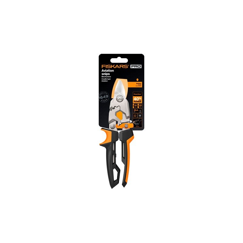 1027212 FISKARS Foarfeca pentru tabla PowerGear, bulldog