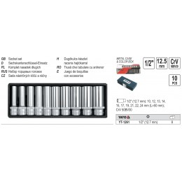 YT-1261 Set chei tubulare 1/2" Yato