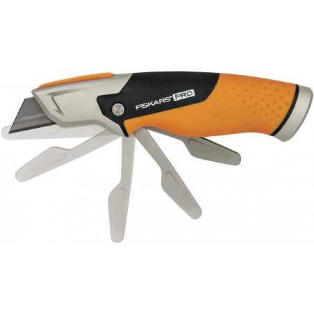 1027222 FISKARS Cutit utilitar CarbonMax cu lama fixa 18.2cm