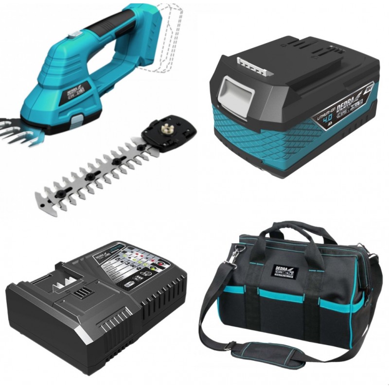DED7089 DEDRA Foarfeca iarba si arbusti cu acumulator Li-Ion 18V 4Ah