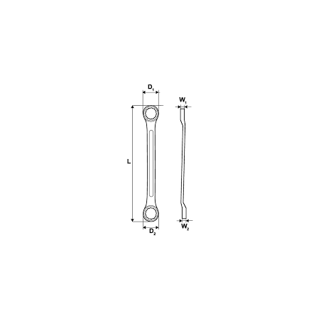 TOPMASTER Cheie inelara lunga CR-V 18x19mm 231944