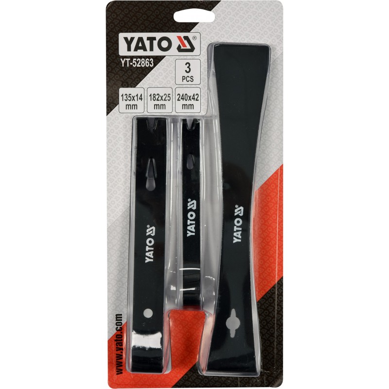 YT-52863 YATO Set 3 leviere, otel carbon