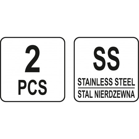 YT-52860 YATO Set 2 raclete, otel inoxidabil